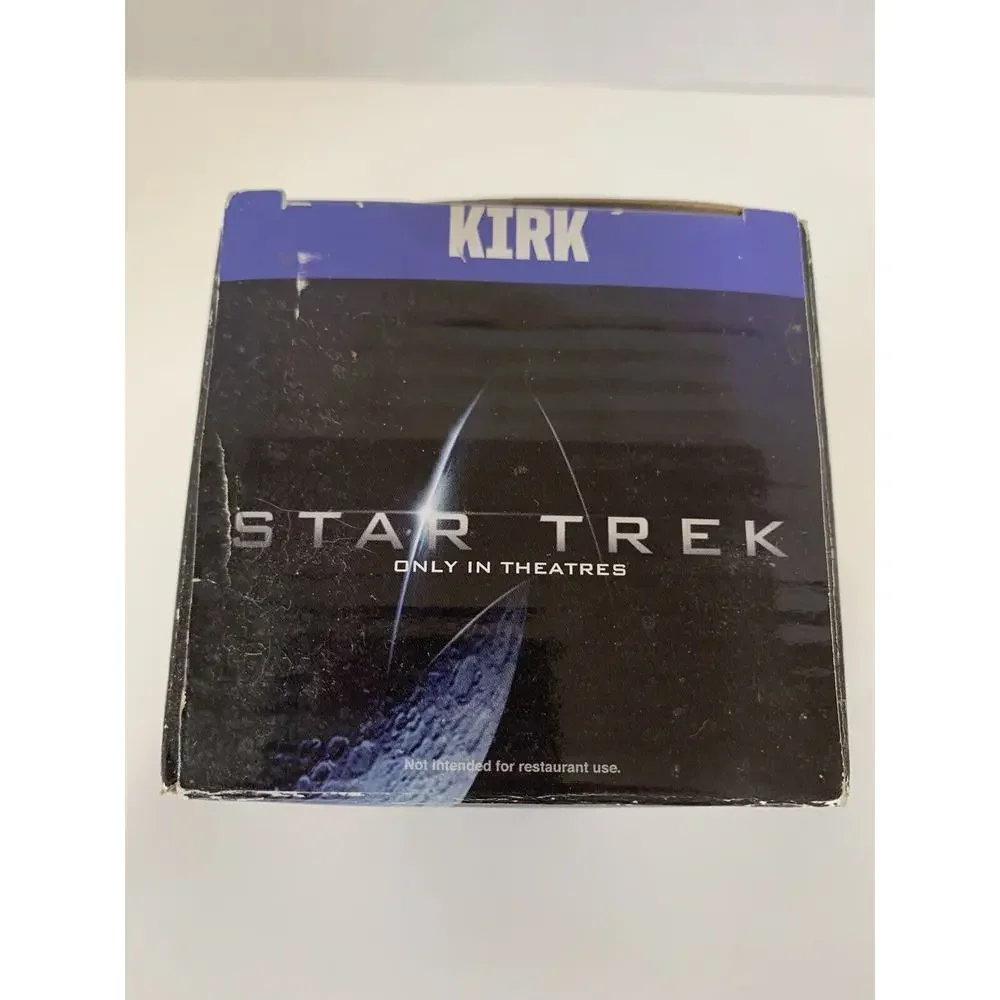 RARE Burger King STAR TREK GLASS (LOT of2) NEW - KIRK‎ in Box 2008 & SPOCK 2008